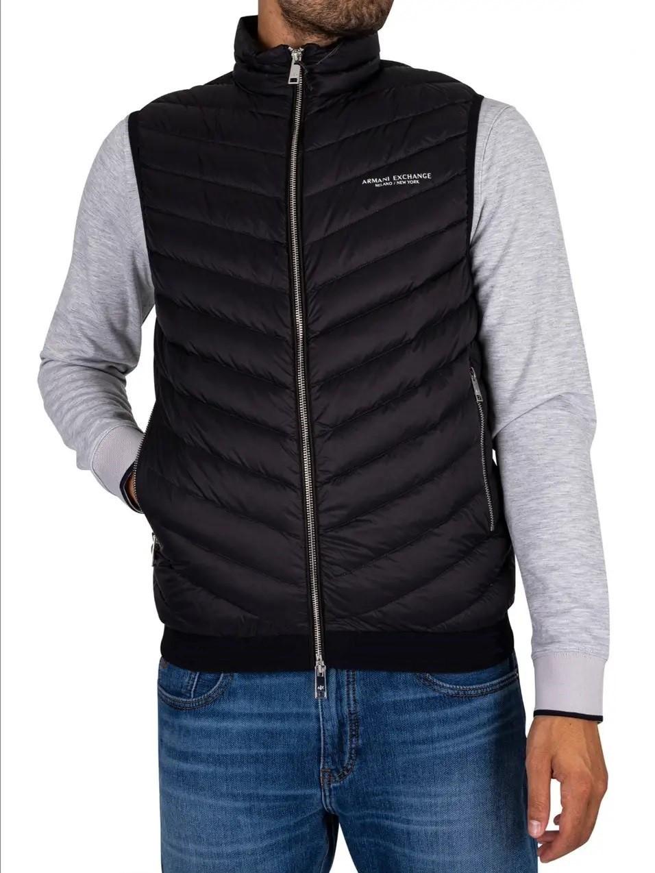 Жилет чоловічий Armani exchange AX-M0041BL M - фото 2 Жилет чоловічий Armani exchange AX-M0041BL M - фото 2