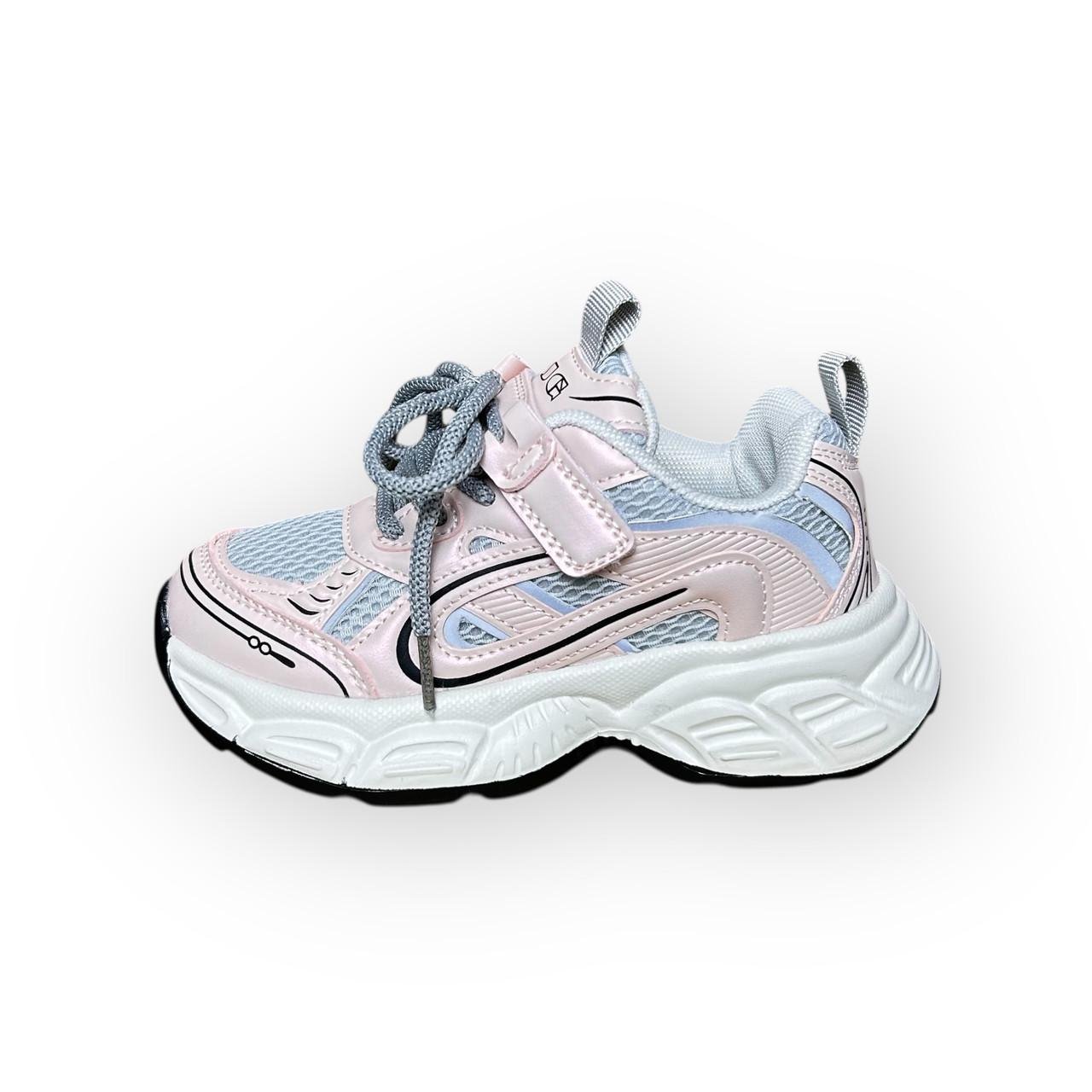 Кросівки дитячі для дівчинки Jong Golf сітка р. 28/17,2 см Рожево-сірий (31288095)