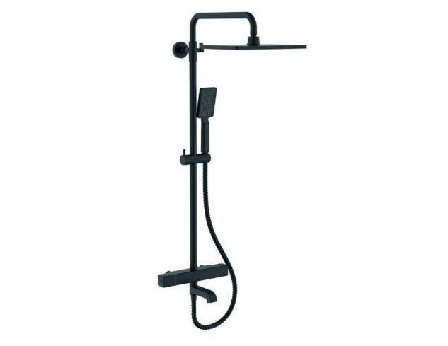 Душевая колонна KOER KB-57011-05 с термостатическим смесителем Черный (KR4725)