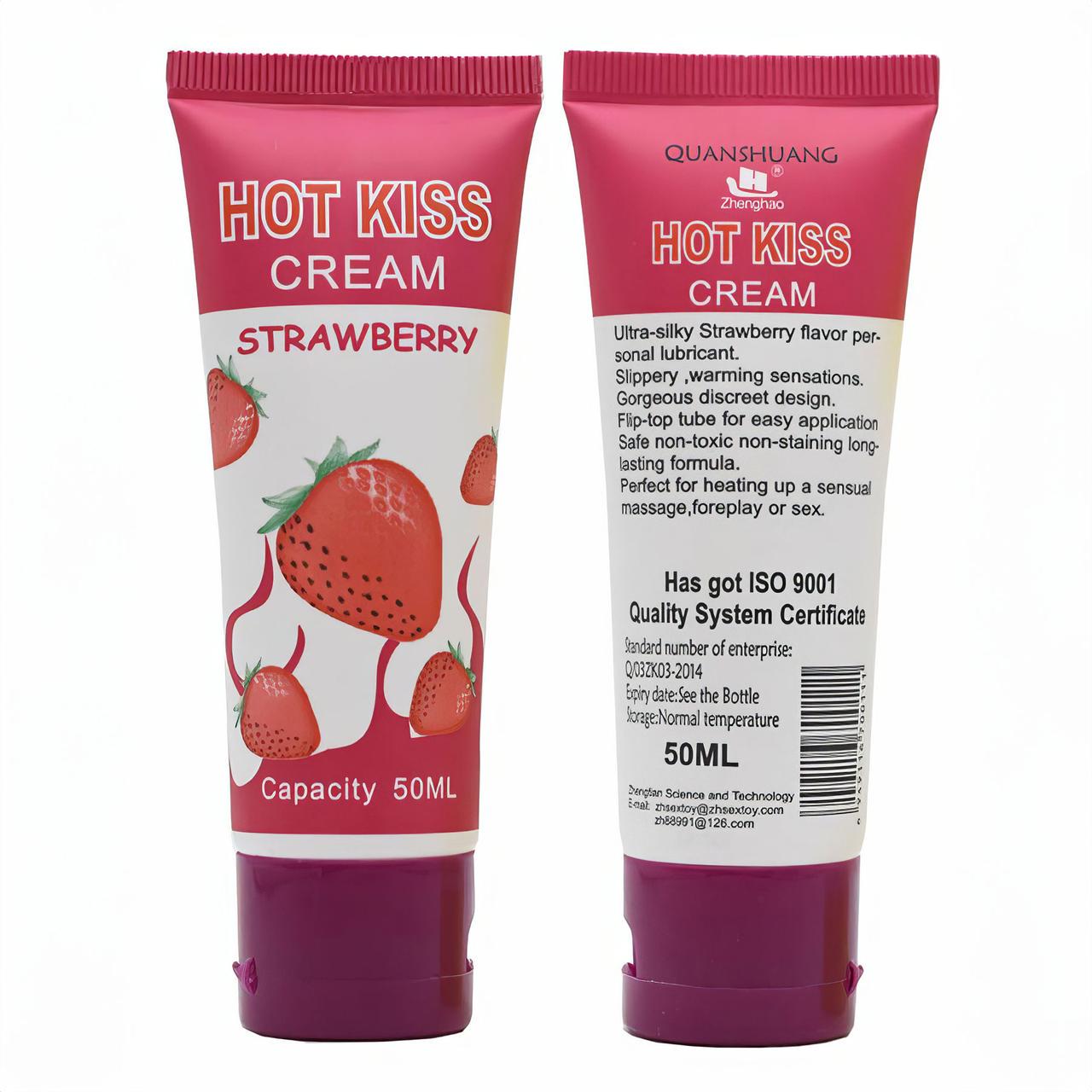 Гель-лубрикант увлажняющий Hot Kiss на водной основе со вкусом клубники 50 мл (K000055) - фото 3 Гель-лубрикант увлажняющий Hot Kiss на водной основе со вкусом клубники 50 мл (K000055) - фото 3