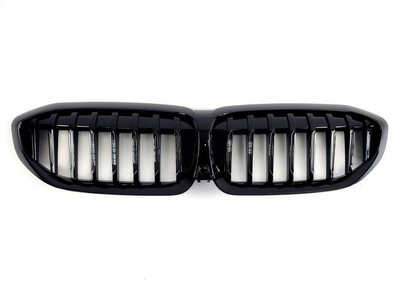 Ноздри 1 Bar 2018-2022 GBT для BMW 3 серия G20/21 2018- гг. пластик Черный глянцевый (146509)