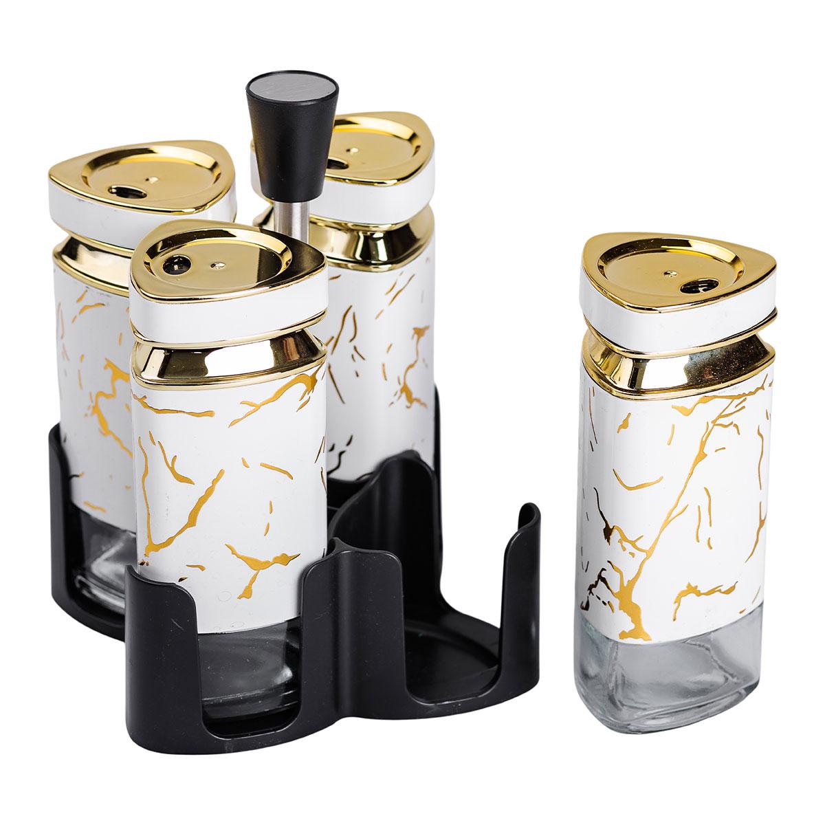 Набор баночек для специй карусель 120 мл 4 шт. (6038)