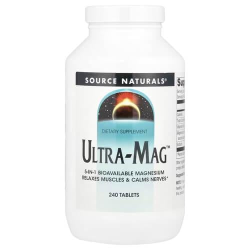 Магній Source Naturals Ultra-Mag 240 табл. (SNS-00033)
