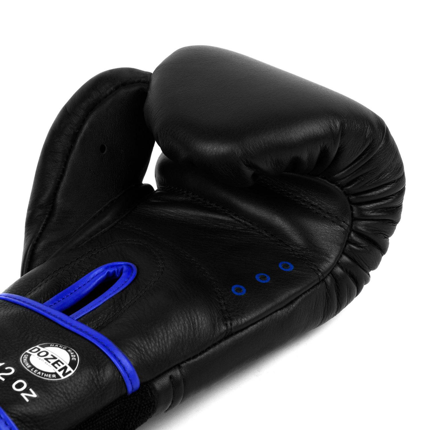 Боксерские перчатки Dozen Monochrome Training Boxing Gloves 10 ун. Черно-синий - фото 5 Боксерские перчатки Dozen Monochrome Training Boxing Gloves 10 ун. Черно-синий - фото 5