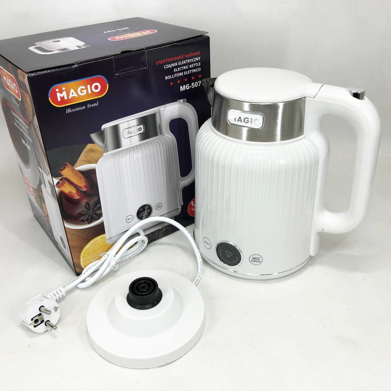 Електрочайник Magio безшумний (MG-507) - фото 12 Електрочайник Magio безшумний (MG-507) - фото 12