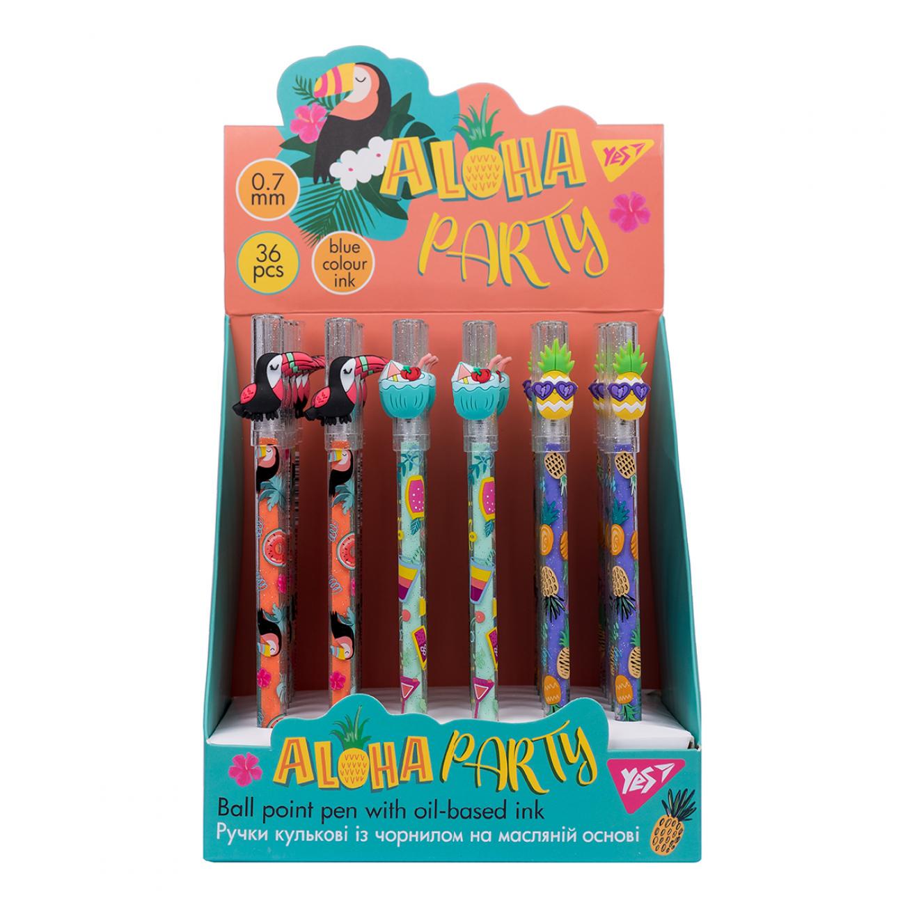 Ручка масляна aloha party 36 шт. 412074 Синій (MTT-170913)