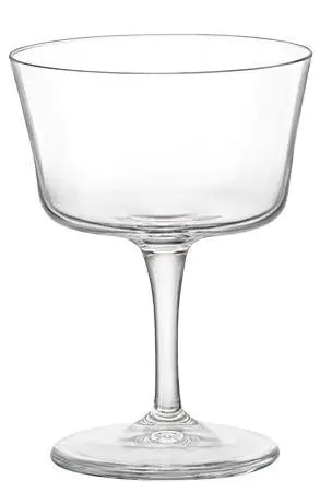 Набір келихів для коктейлю купе Bormioli Rocco Bartender Fizz 220 мл 6 шт. Прозорий (169-135-122114BAU021990)