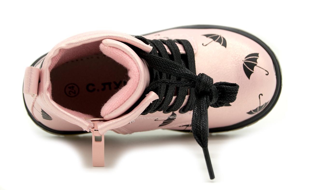 Ботинки демисезонные для девочки Sluch Q149 р. 23/15 см Розовый (1663784269) - фото 6 Ботинки демисезонные для девочки Sluch Q149 р. 23/15 см Розовый (1663784269) - фото 6