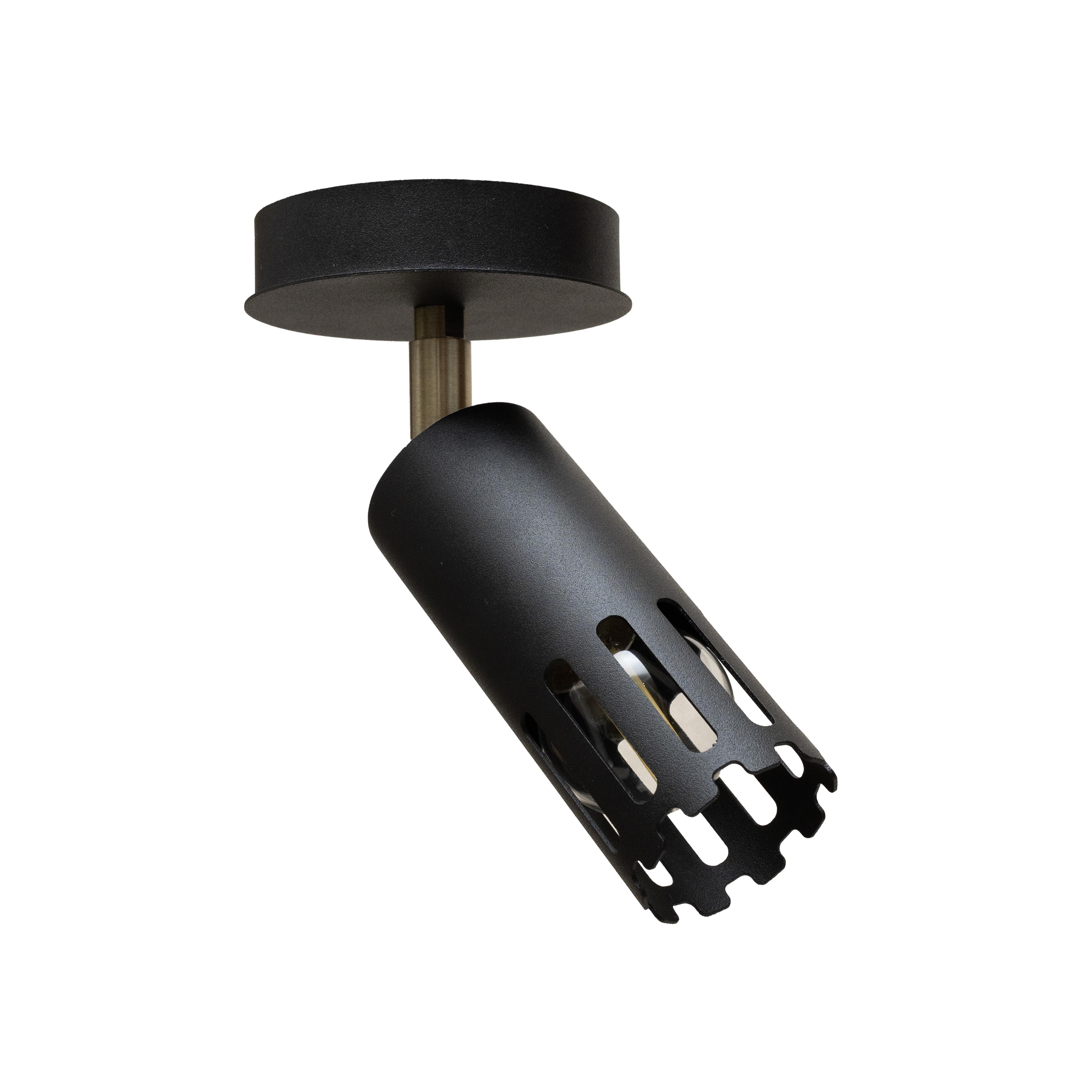 Светильник настенно-потолочный MSK ELECTRIC Teramo NL 180501-1 BK спот поворотный Черный