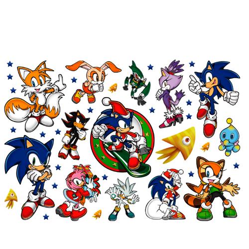 Детские татуировки Sonic Heroes Tattoo Set (3686)