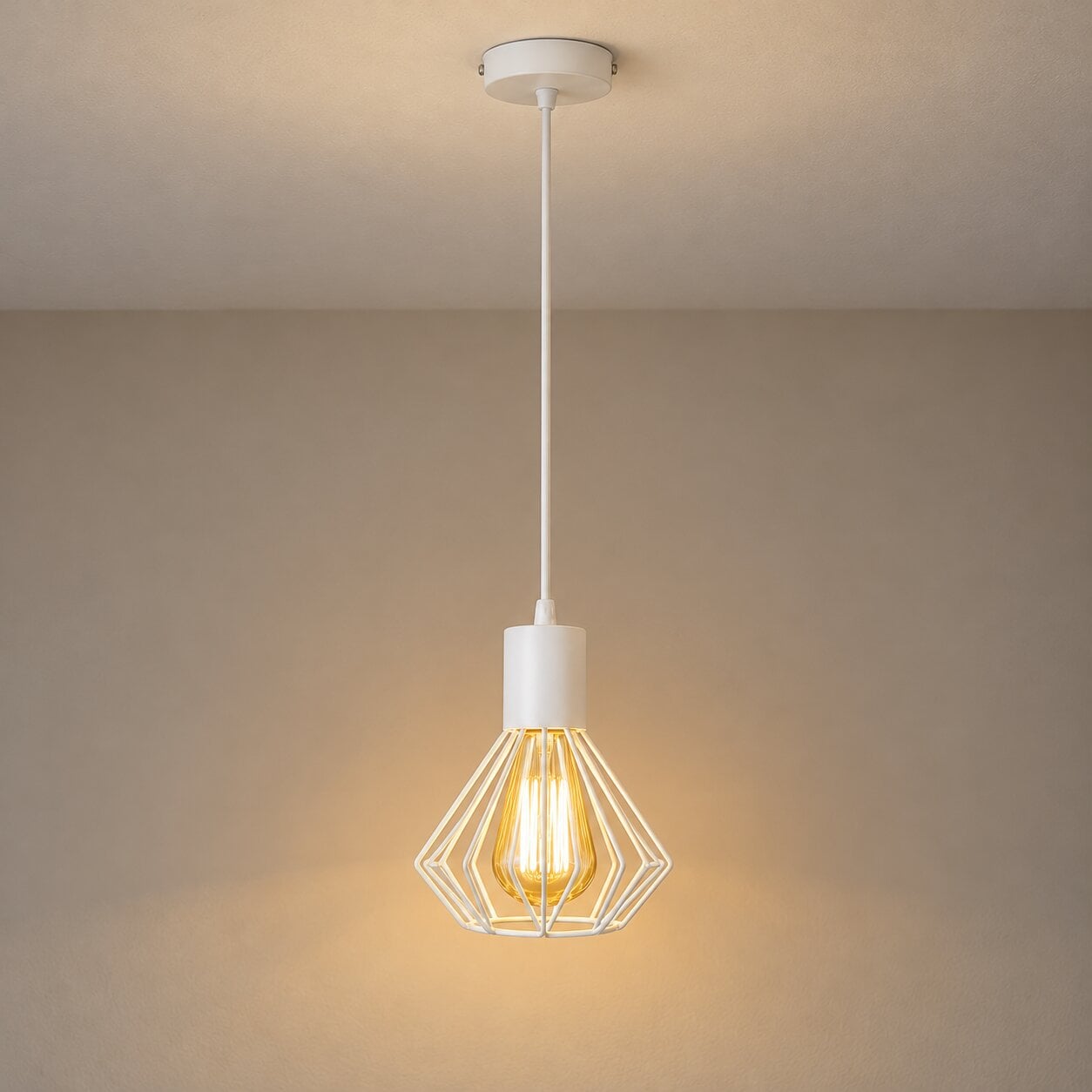 Світильник лофт MSK Electric Diadem підвісний Білий NL 2215 WH