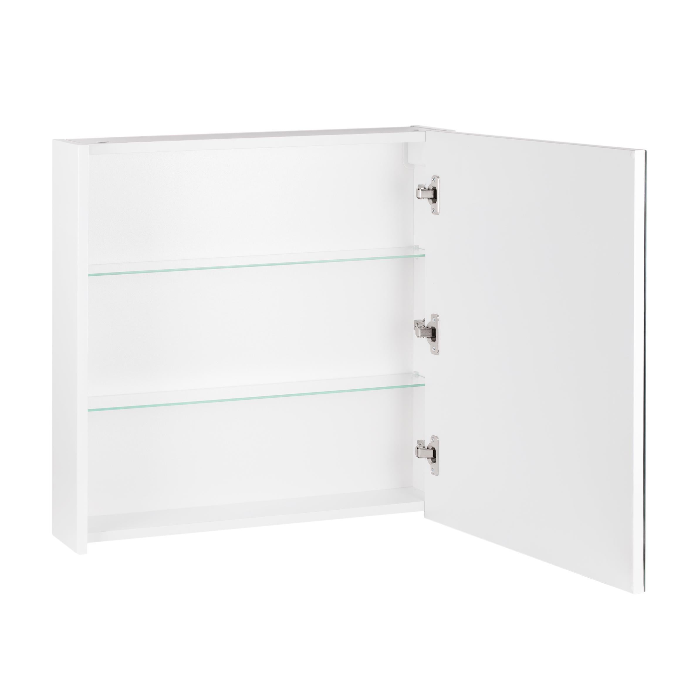 Шкаф зеркальный подвесной Qtap Scorpio 600х600х145 QT1477ZP601W White