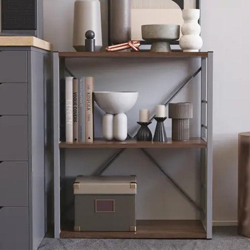 Этажерка Ferrum-decor Коннект 3/60 ДСП 16 мм 73x60x28 см Серый/Дуб Сонома Трюфель (FRD-104270)