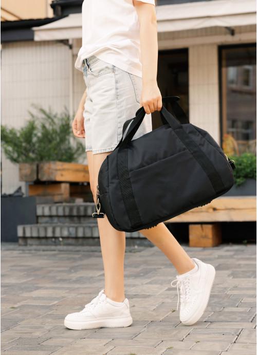 Спортивна сумка жіноча Sambag тканинна Чорний (7370452026)