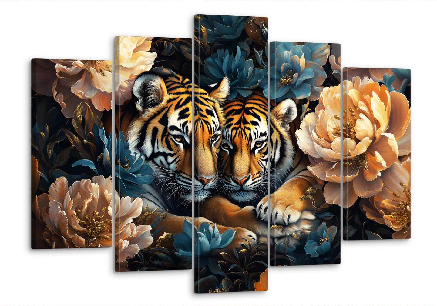 Картина модульная MAKO величественные тигры 80x125 см (MK50576)