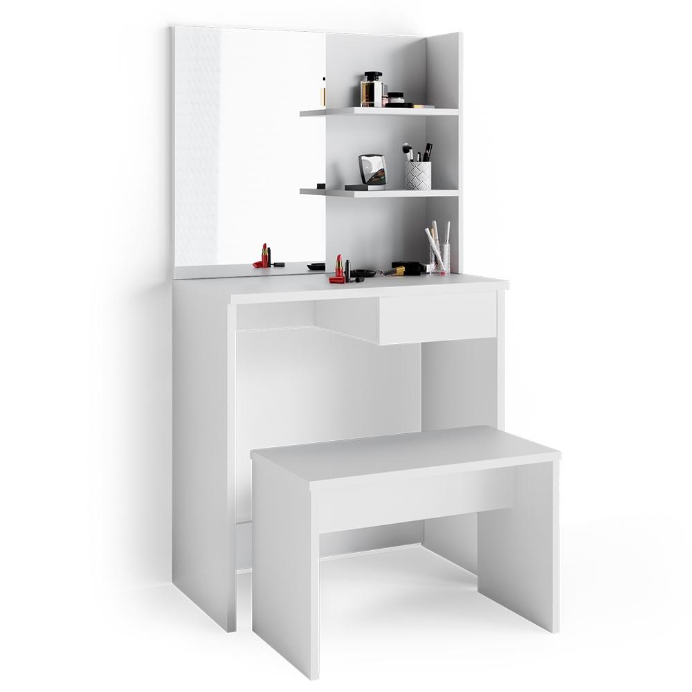 Туалетный столик Vicco Dekos со скамейкой Белый - фото 7