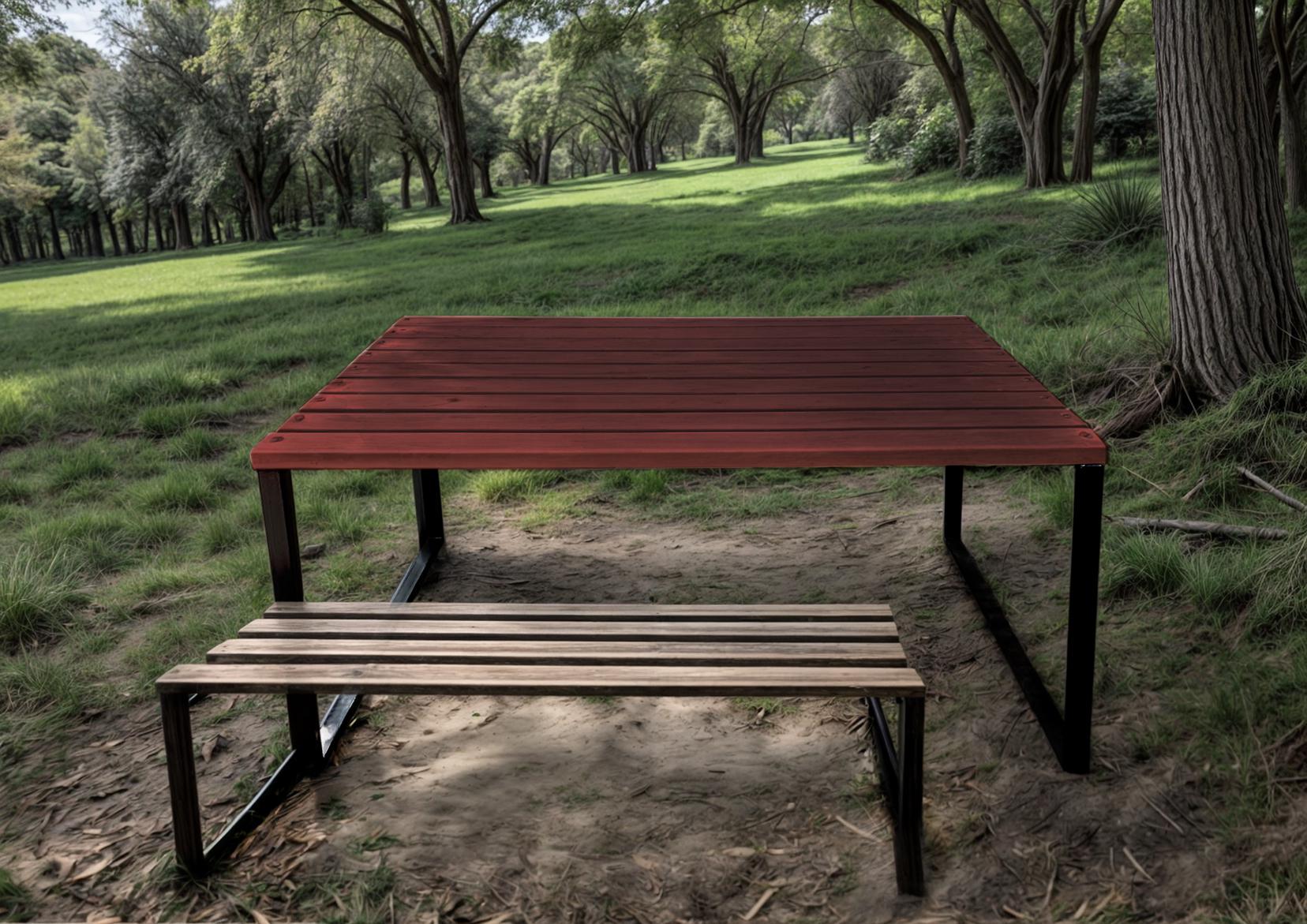 Стол садовый ТОБІ ШО Грид Лофт 1700х700х800 мм Макасар (25589218) - фото 2 Стол садовый ТОБІ ШО Грид Лофт 1700х700х800 мм Макасар (25589218) - фото 2