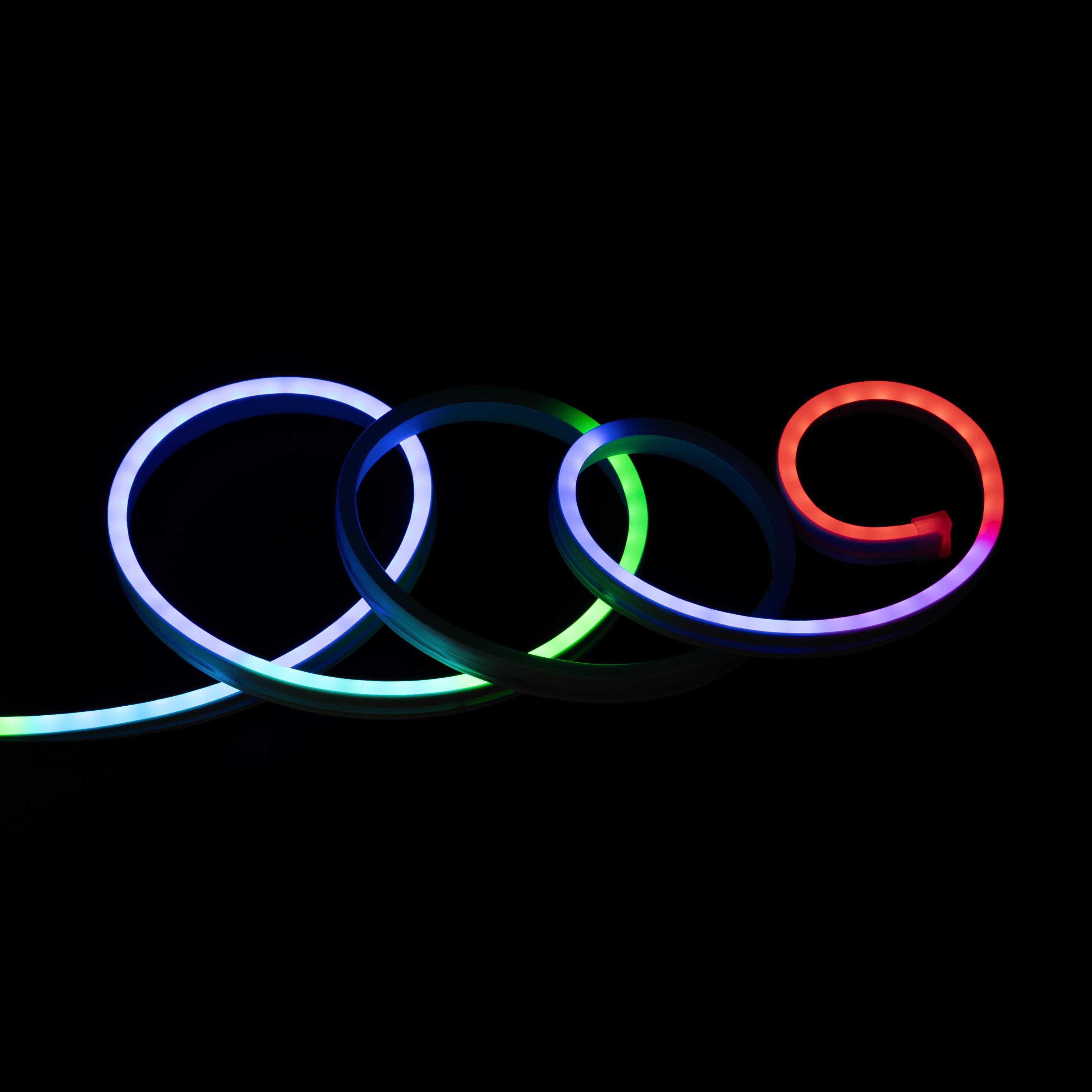 Світлодіодна стрічка неонова Prolum RGB Full Color готовий набір 6x12 12V 5 м Різнокольоровий (28522770) - фото 2