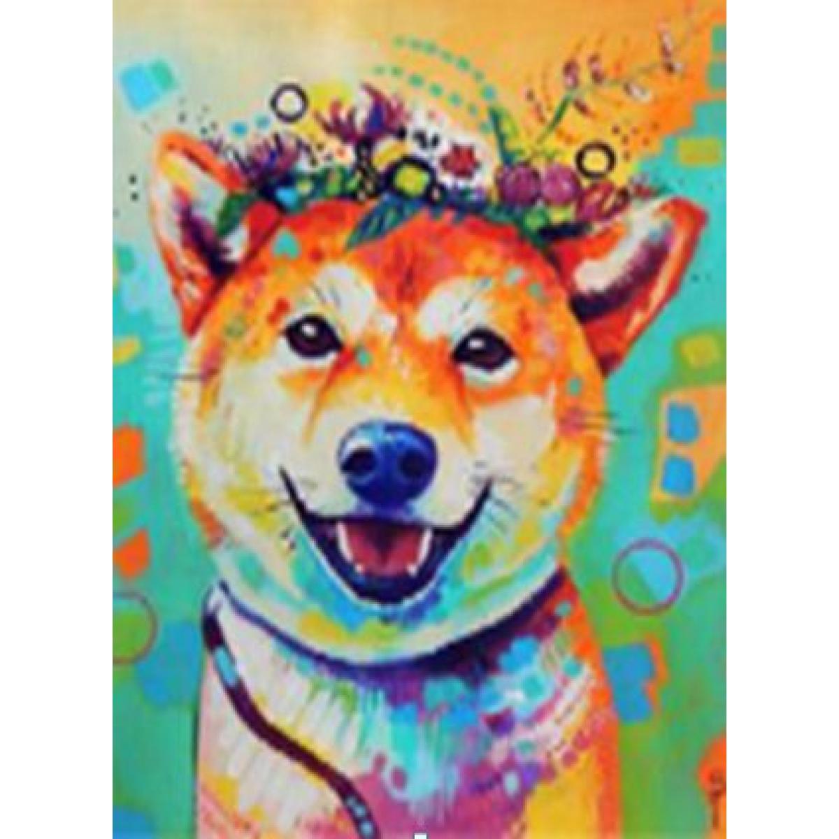 Алмазна мозаїка за номерами Josef Otten Пес полотно на рамі 40x50 см (MTT-192028)
