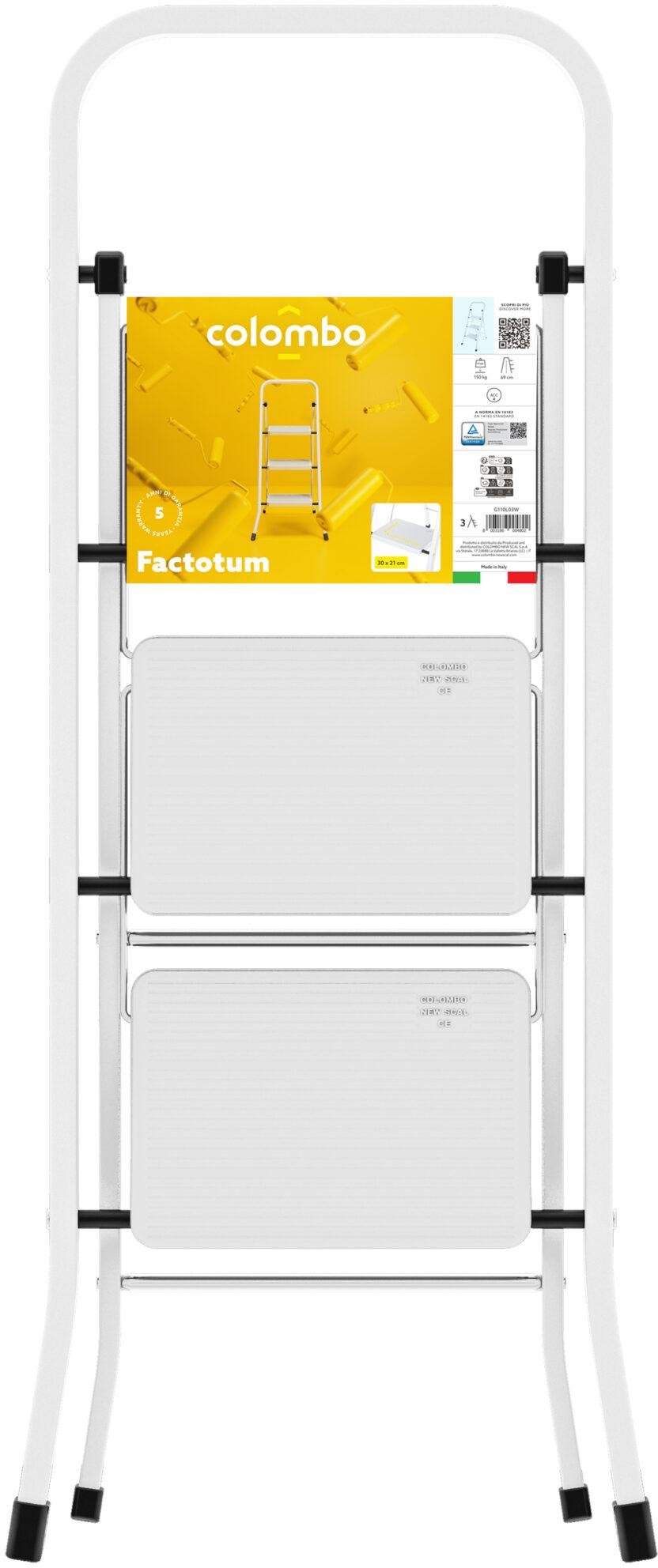 Драбина Colombo Factotum 3 щаблі (G110L03W) - фото 2 Драбина Colombo Factotum 3 щаблі (G110L03W) - фото 2