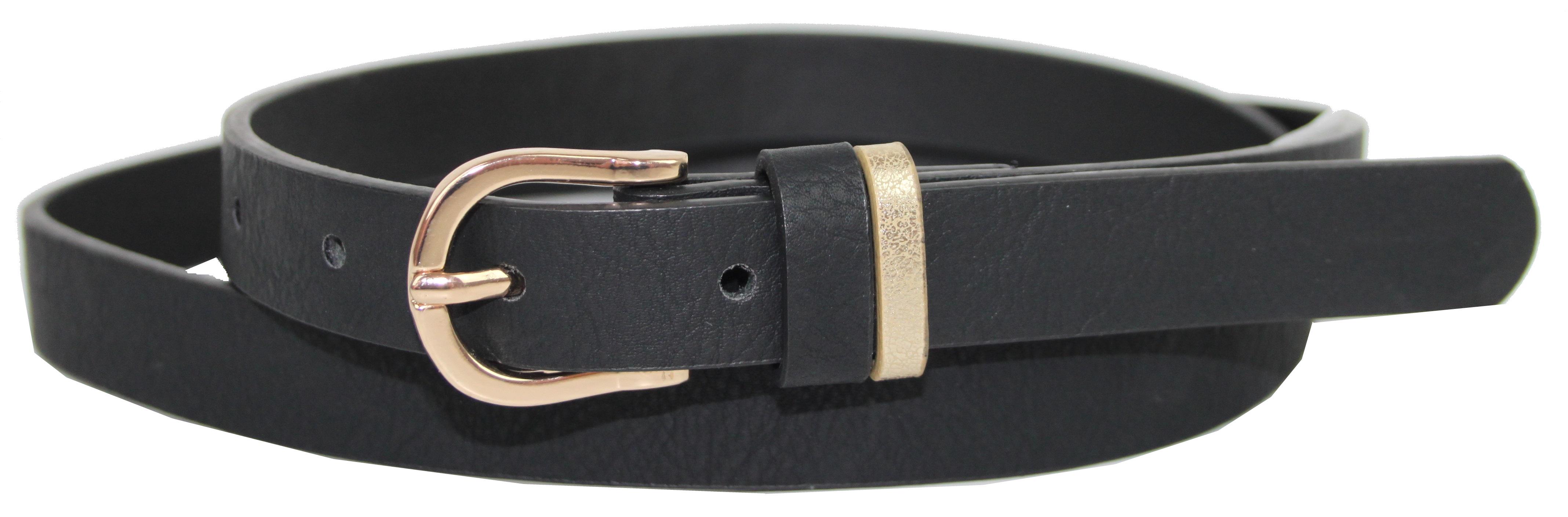 Ремінь жіночий C&A зі штучної шкіри 1,8 см Чорний (1101212)