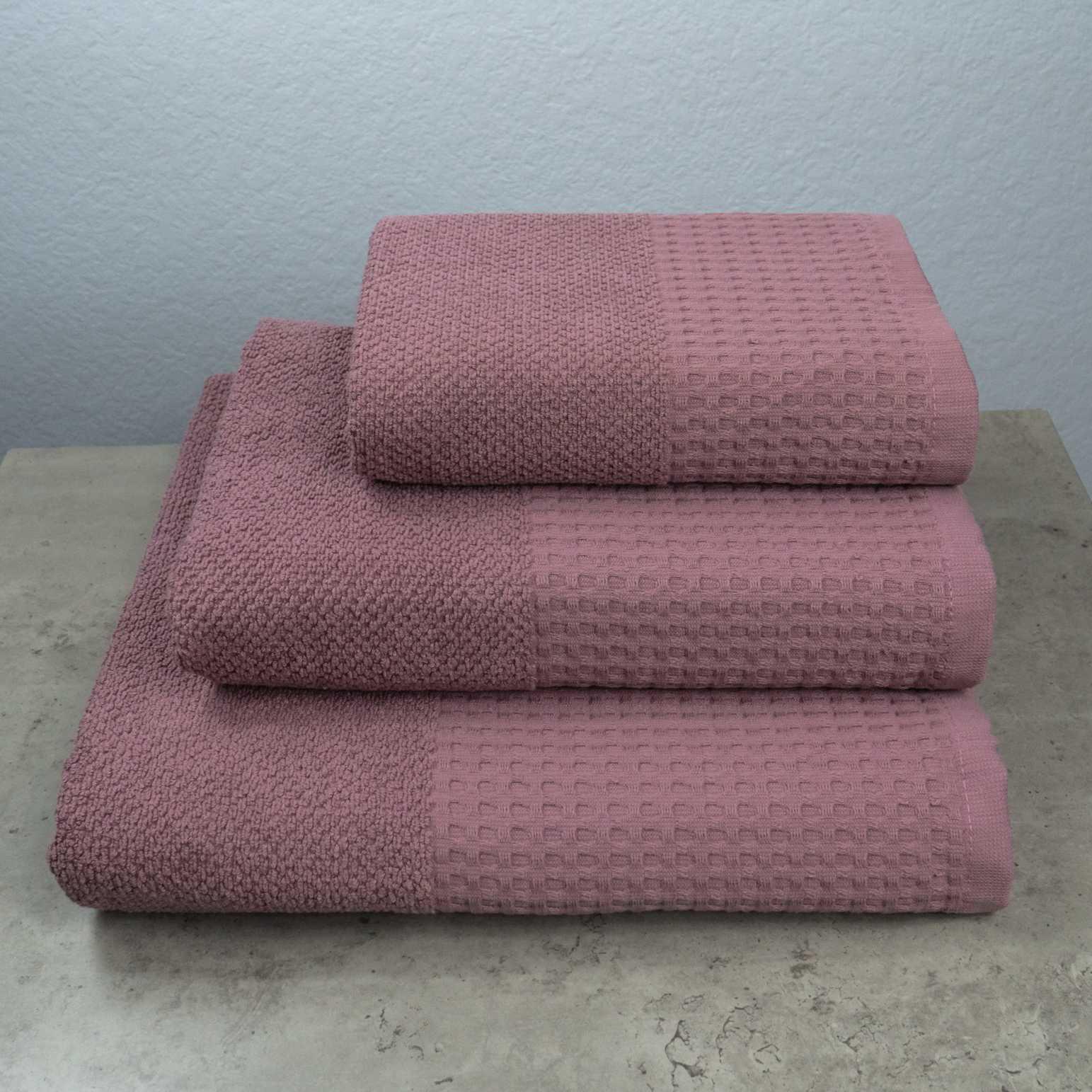 Комплект полотенец GM Textile Бордюр вафельный 3 шт. Виноградный (500-3k-vb-vinograd)