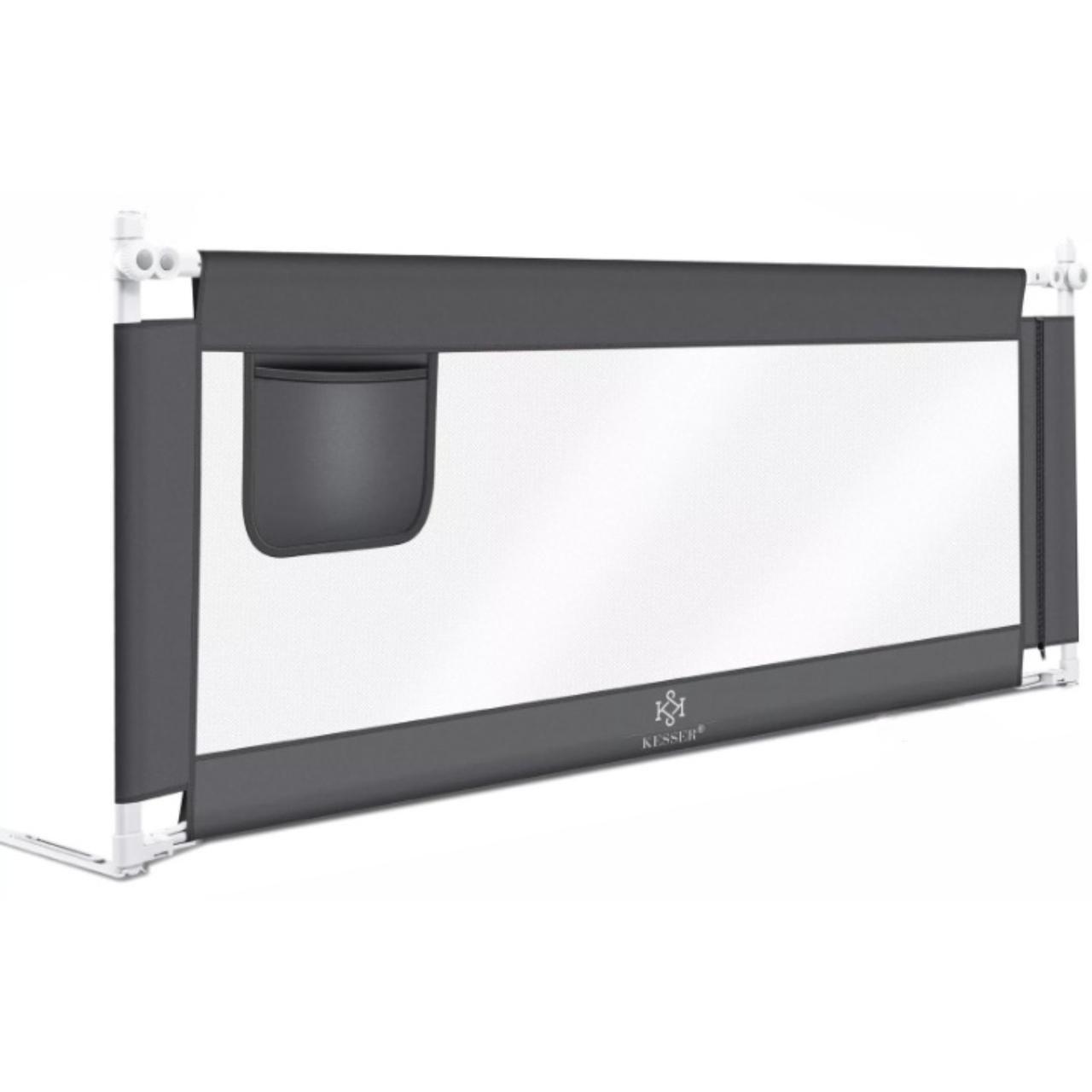 Огородження для дитячого ліжка KESSER 180 см Темно-сірий