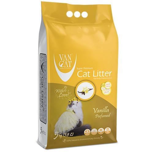 Бентонитовый наполнитель Van Cat с ароматом ванили 5 кг Бентонитовый наполнитель Van Cat с ароматом ванили 5 кг