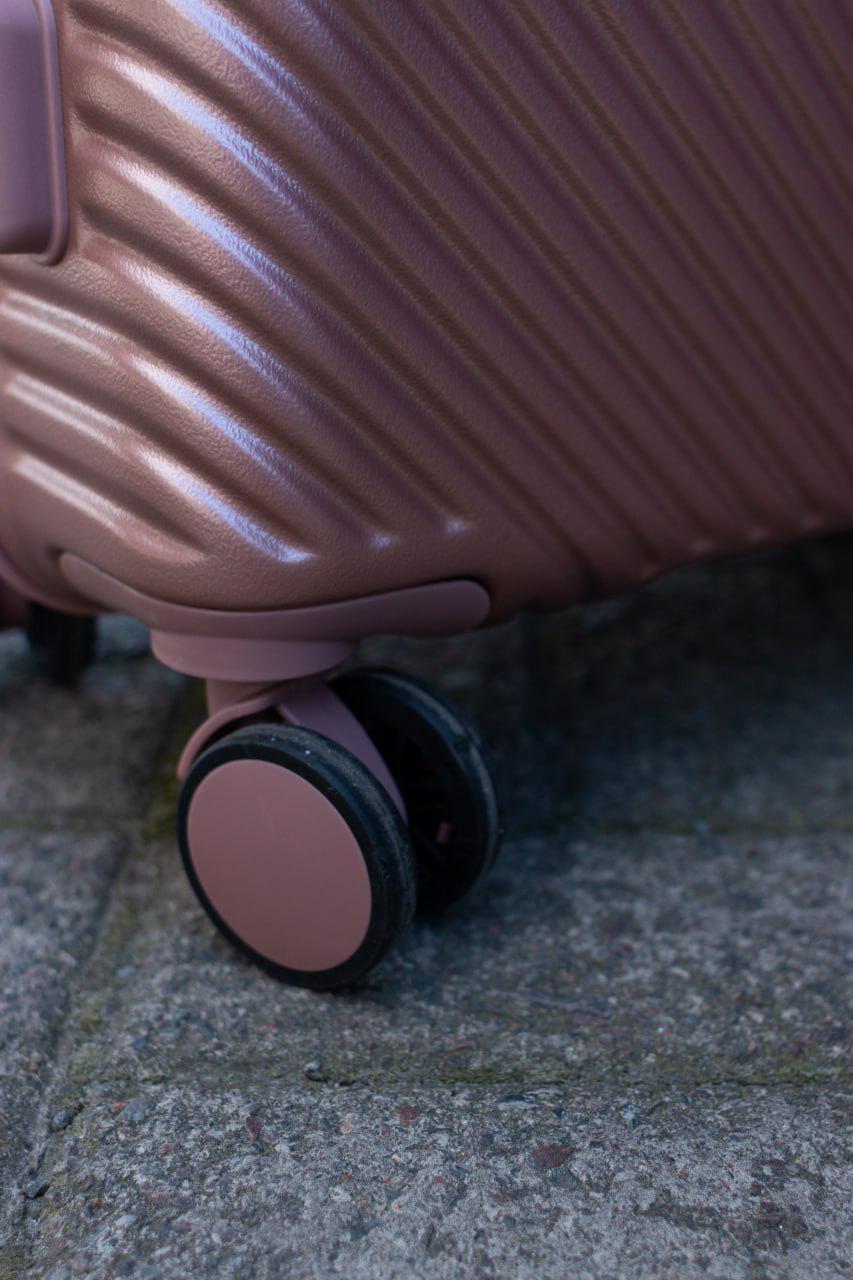 Чемодан пластиковый Wings WN-01 средний Розовое-золото (11880019) - фото 5 Чемодан пластиковый Wings WN-01 средний Розовое-золото (11880019) - фото 5