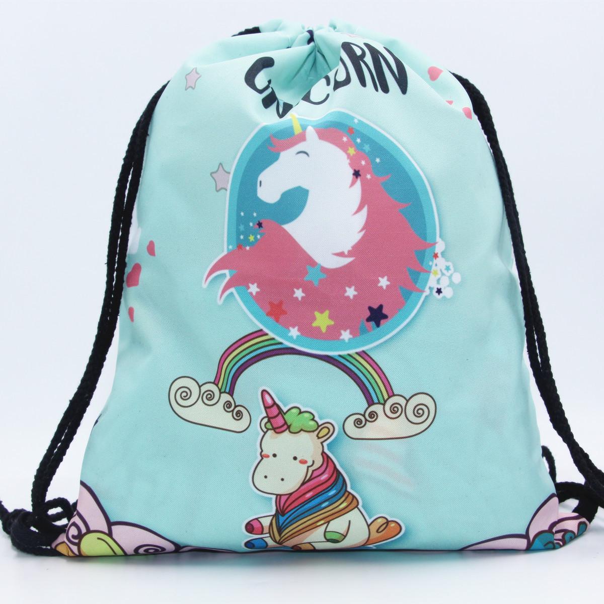 Сумка для обуви единороги 11371 32х39 см Голубой (4570213)