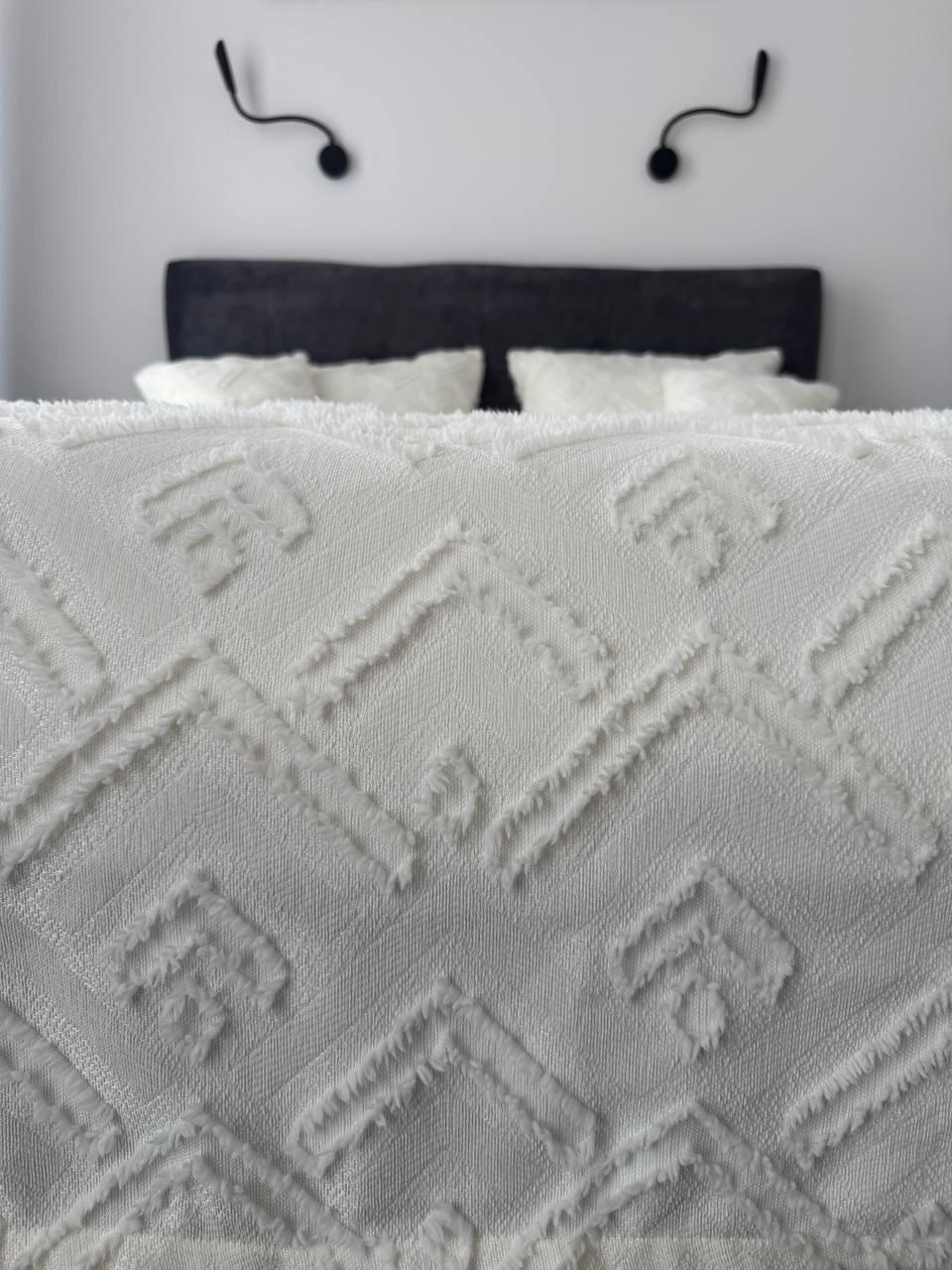 Покривало Бйорк 140x250 см Молочний (23743-2-140х250cm) - фото 5 Покривало Бйорк 140x250 см Молочний (23743-2-140х250cm) - фото 5