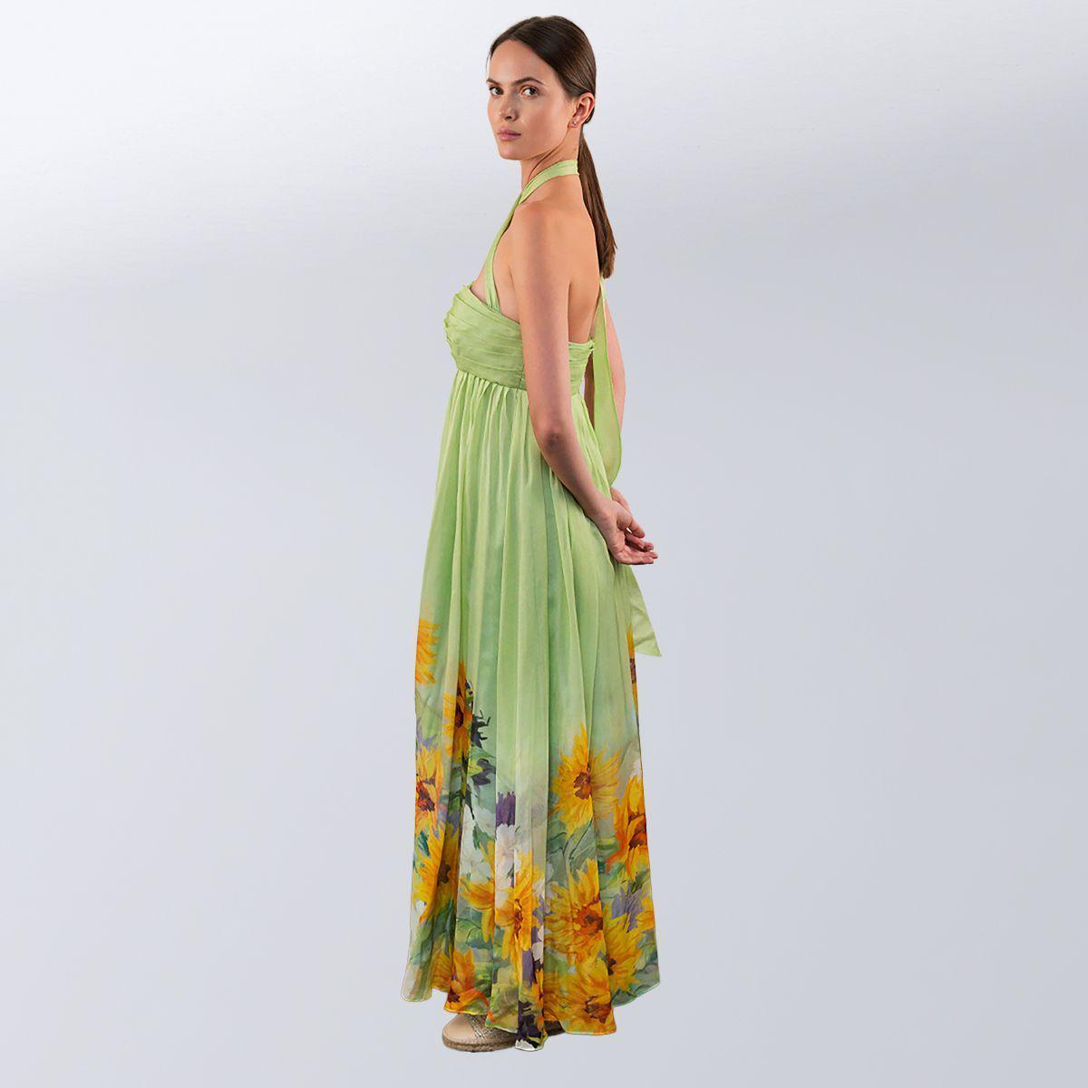 Сарафан жіночий повсякденний Leo Lin S Зелений (2797308244) - фото 4 Сарафан жіночий повсякденний Leo Lin S Зелений (2797308244) - фото 4