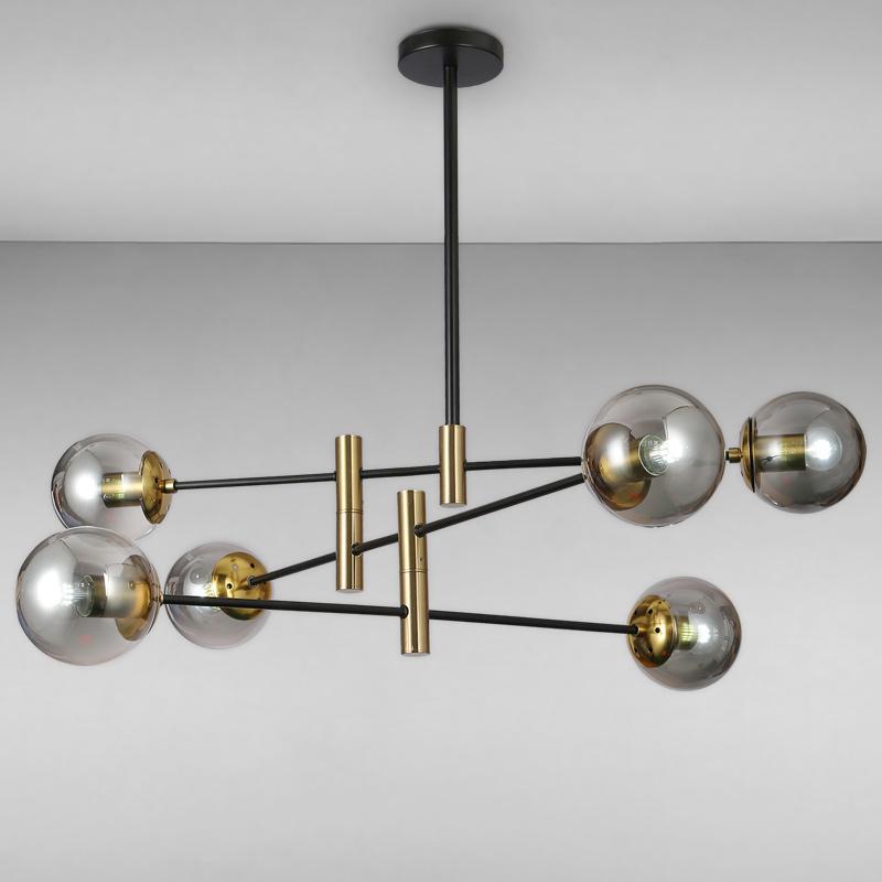 Люстра молекула подвесная Light House LS-17093-6 Черный