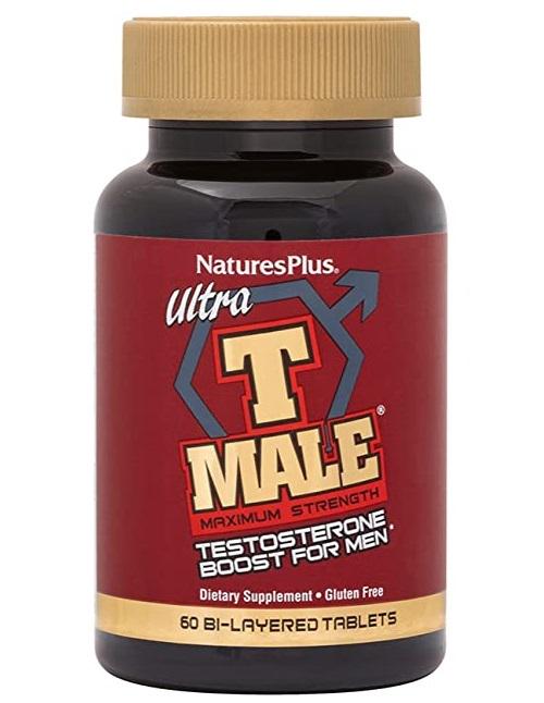 Підсилювач тестостерону для чоловіків Natures Plus Ultra T Male 60 таблеток (NTP48716)