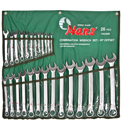 Набор ключей изогнутых 45 С 6-32 мм 26 пр. (31266)