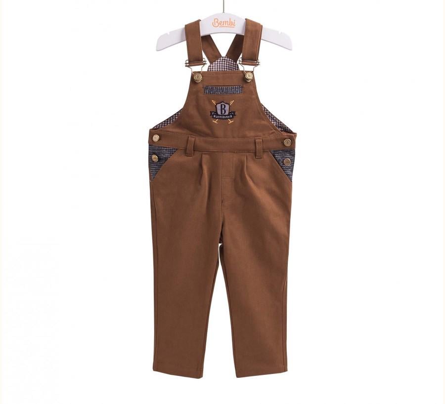 Полукомбинезон для мальчика Bembi ПК 167 86 см Коричневый