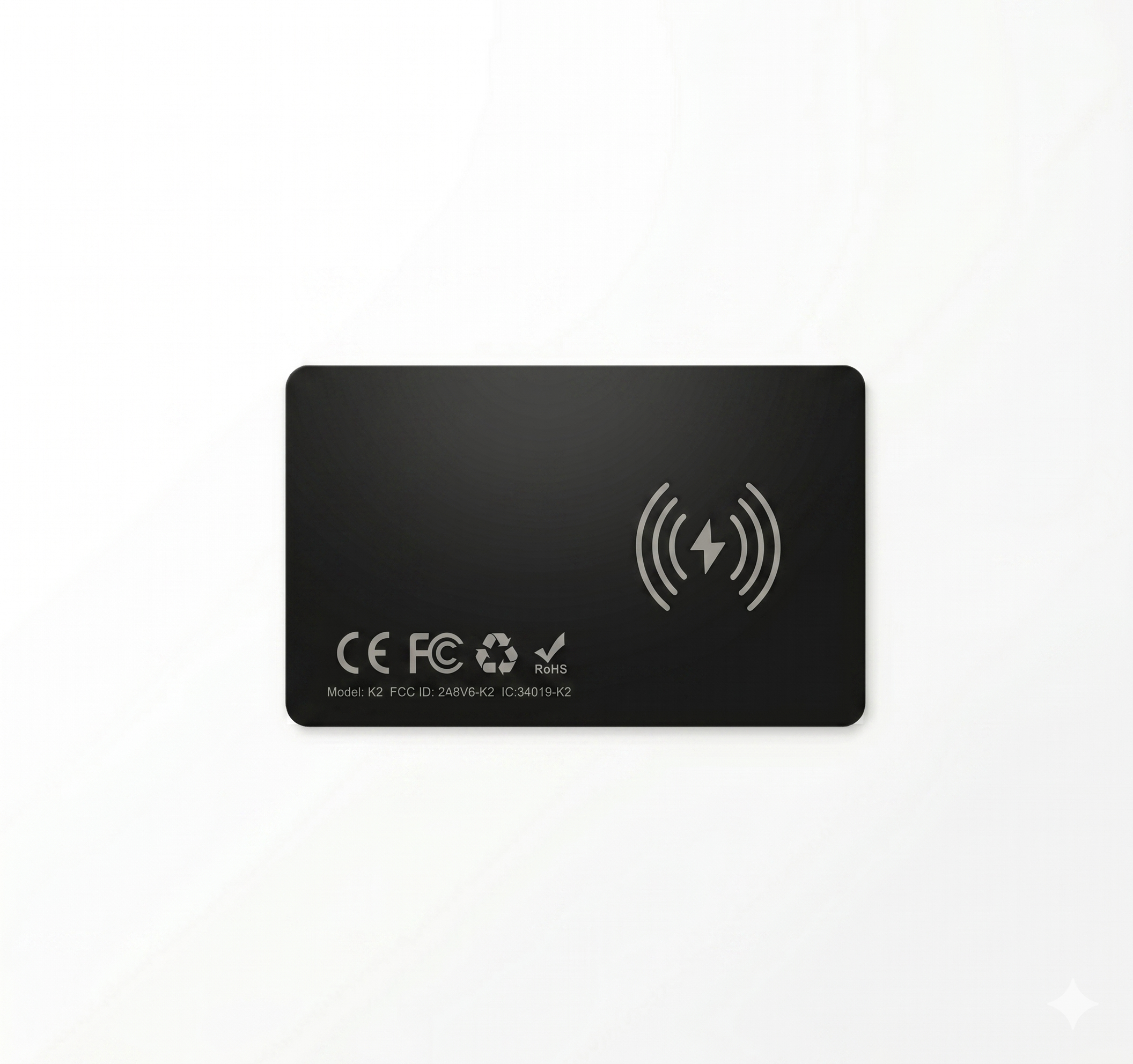 Карта трекер ультратонкая для пользователей iOS толщина 1,7 мм IP68 Черный (10/1059)