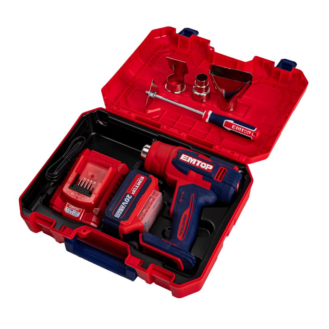 Фен будівельний акумуляторний EMTOP EHGN200315 - фото 15 Фен будівельний акумуляторний EMTOP EHGN200315 - фото 15