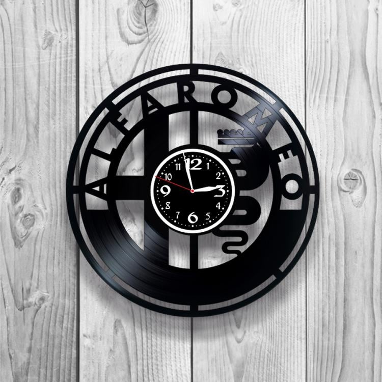 Часы настенные Alfa Romeo 0466 из виниловой пластинки