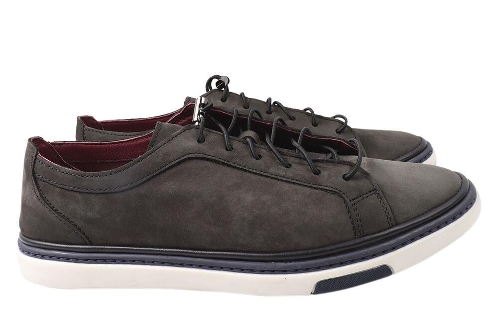 Кеди чоловічі Vadrus зі шкіри-нубука на низькому ходу на шнурівці р. 40 Зелений (306-21DTC)