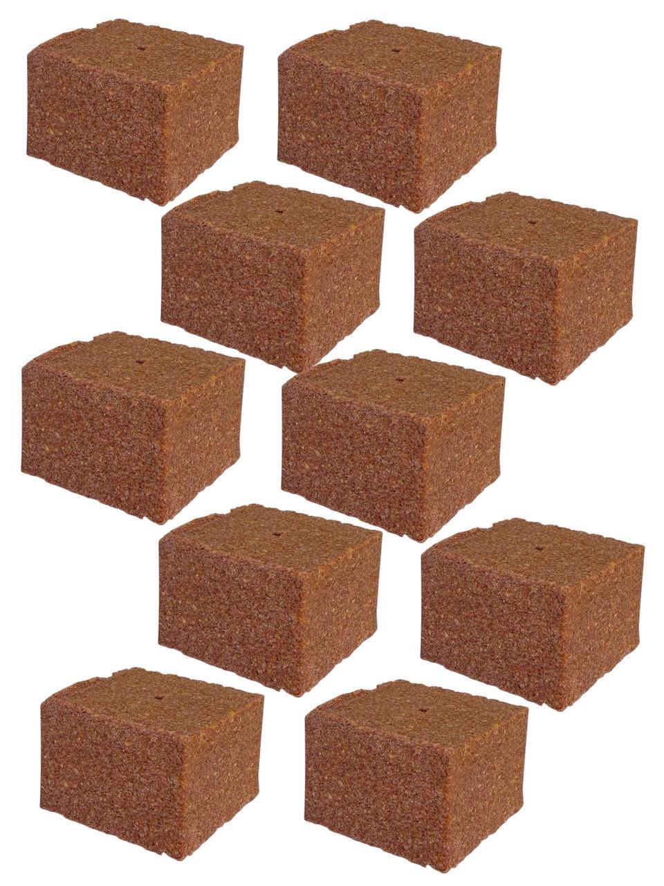 Жмых-кубик для макушатника Art Fishing вкус Шоколадный с отверстием 10 шт. (3008721202)