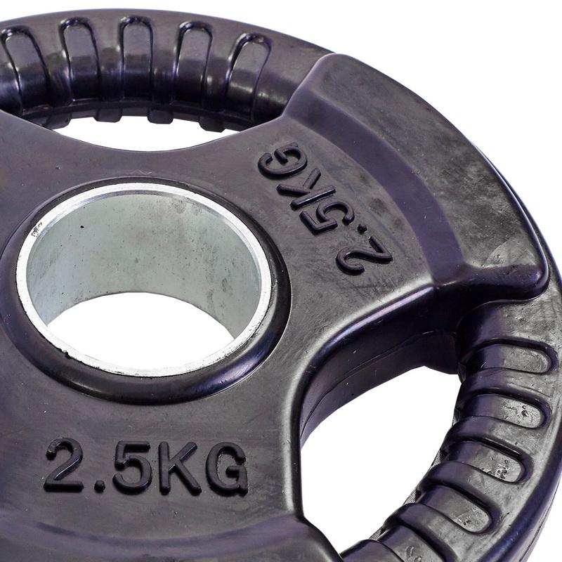 Диск для штанги обгумований Zelart Record TA-5706-2,5 52 мм 2,5 кг Чорний (DR003060) - фото 2 Диск для штанги обгумований Zelart Record TA-5706-2,5 52 мм 2,5 кг Чорний (DR003060) - фото 2