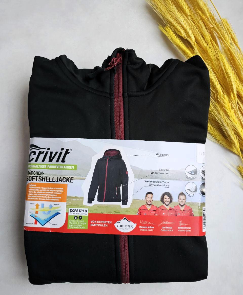 Куртка-софтшел на флісі Crivit дитяча 122-128 см (114325)