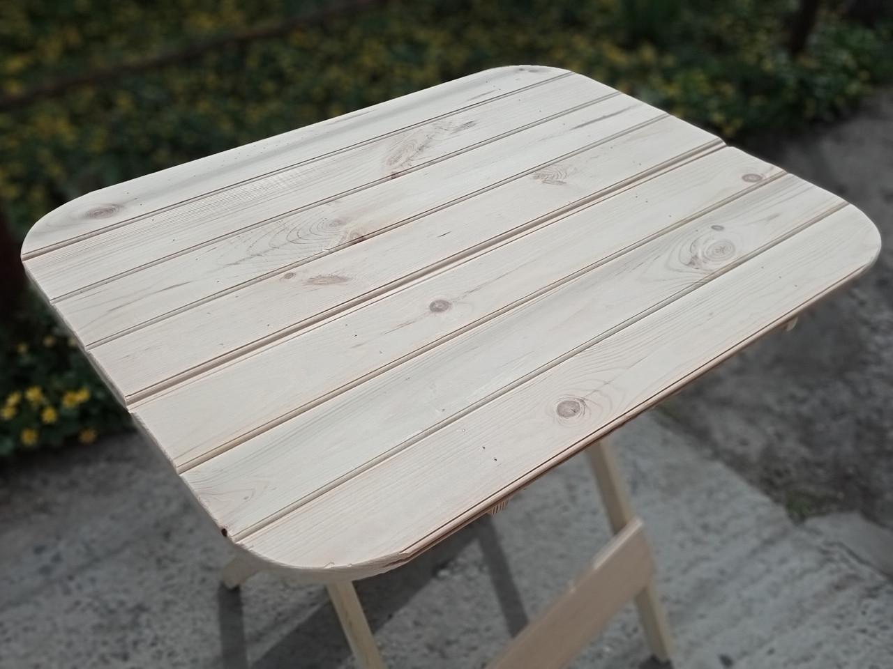 Стіл дерев'яний із сосни 80х60 см (25442182) - фото 4