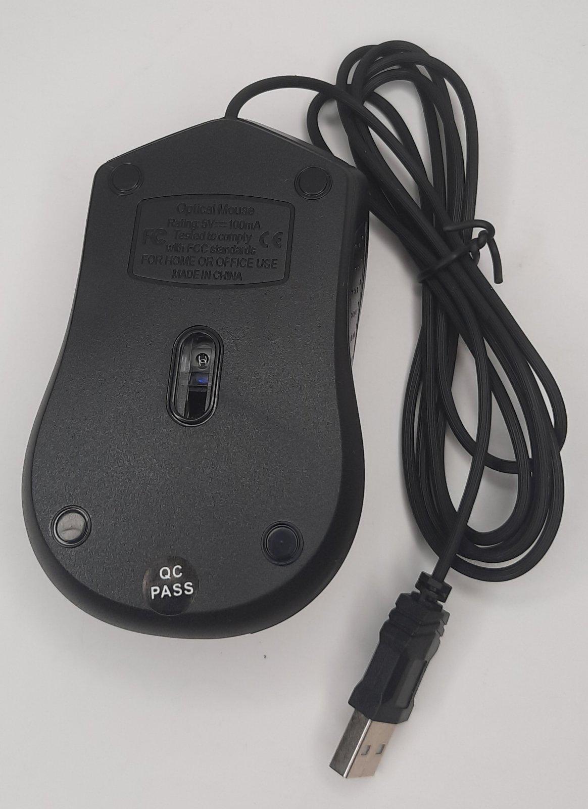 Мышь компьютерная оптическая/проводящая USB Черный (SC151) - фото 6 Мышь компьютерная оптическая/проводящая USB Черный (SC151) - фото 6