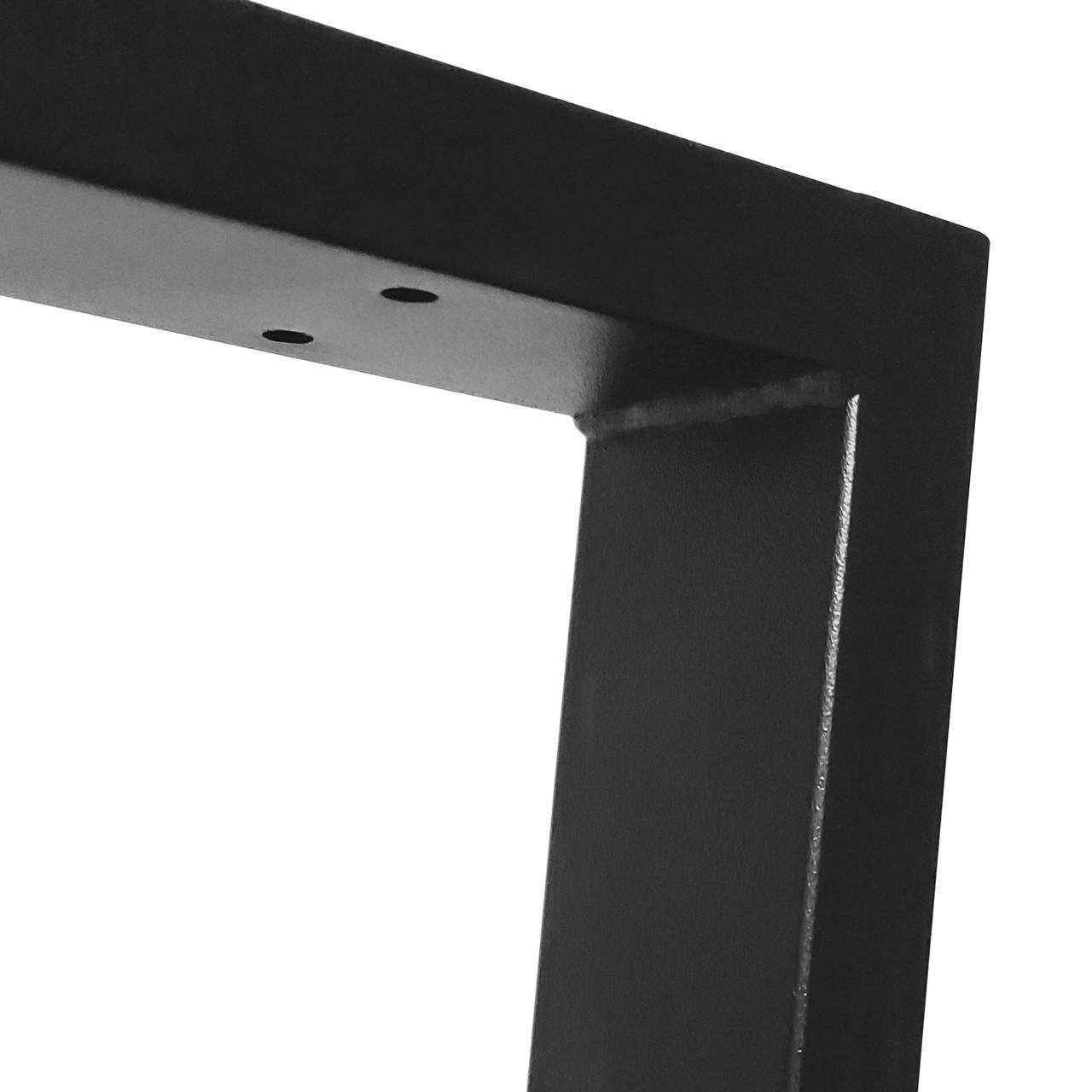 Опора для стола из металла 600х60 мм H 730 мм 60x20 мм Черный (1186) - фото 3 Опора для стола из металла 600х60 мм H 730 мм 60x20 мм Черный (1186) - фото 3