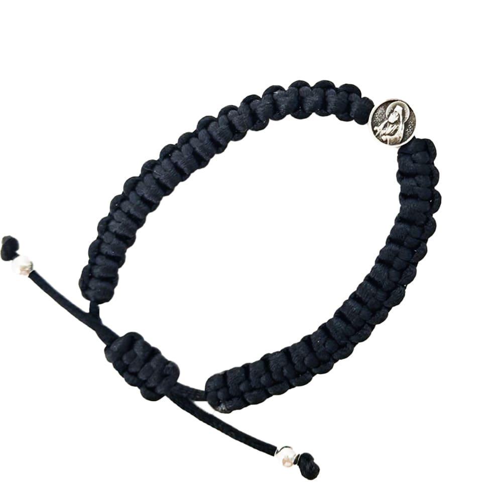 Браслет Святого Паїсія плетений Чорний (2130112022)