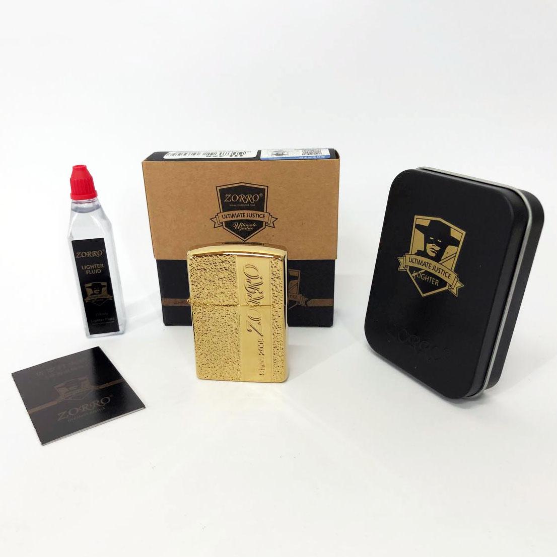 Набор для зажигалки бензиновая Zorro HL-358 Золото (310846) - фото 3 Набор для зажигалки бензиновая Zorro HL-358 Золото (310846) - фото 3