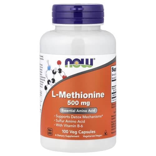 Аминокислота NOW L-Methionine 500 мг 100 растительных капс. (NOW-00117) Аминокислота NOW L-Methionine 500 мг 100 растительных капс. (NOW-00117)