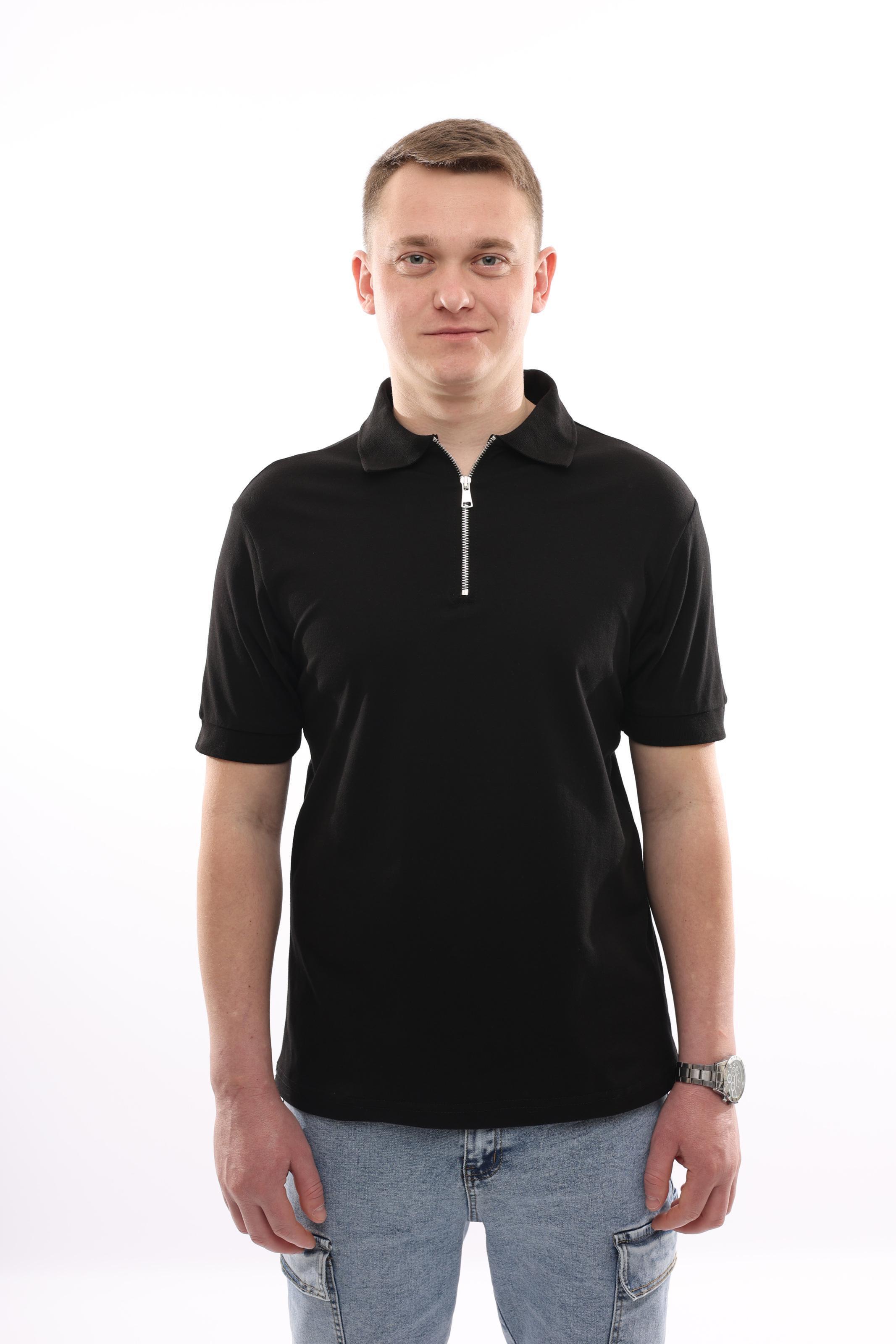 Футболка поло мужская LEXSINA XXL Черный (277796-XXL)